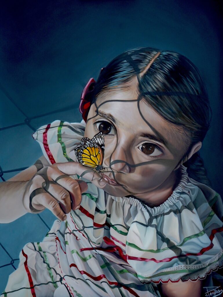320 girl with butterfly