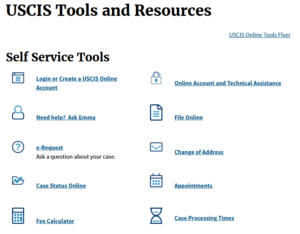 320 uscis self service